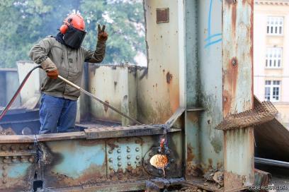 Ouvrier sur un chantier - Agrandir l'image, fenêtre modale