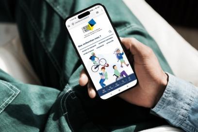 Vue du nouveau site web meurthe-et-moselle.fr depuis un smartphone - Agrandir l'image, fenêtre modale