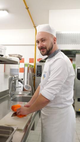 Steve Aubertin, chef cuisinier du collège Jules-Ferry de Val-de-Briey